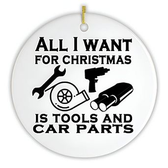 Mechanic Quote Christmas Ornament
