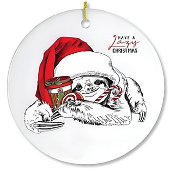 Have a Lazy Christmas Sloth Ornament