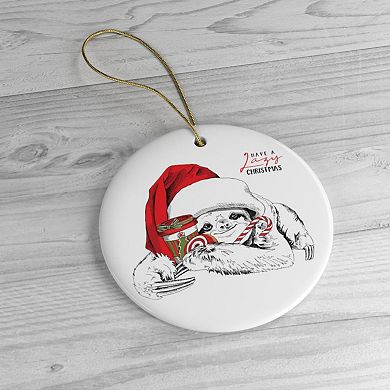 Have a Lazy Christmas Sloth Ornament
