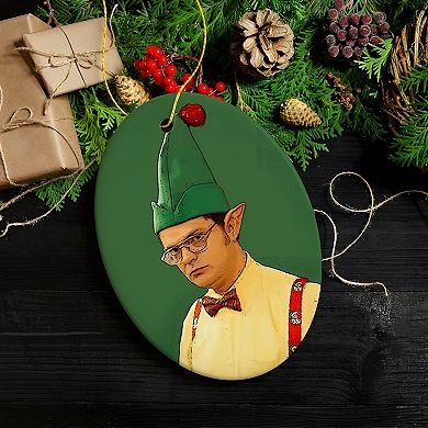 Dwight Schrute Elf Christmas Ornament, The Office