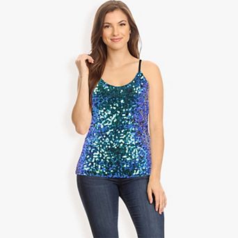 Women's Shine Bright Sequin Sparkle Cami