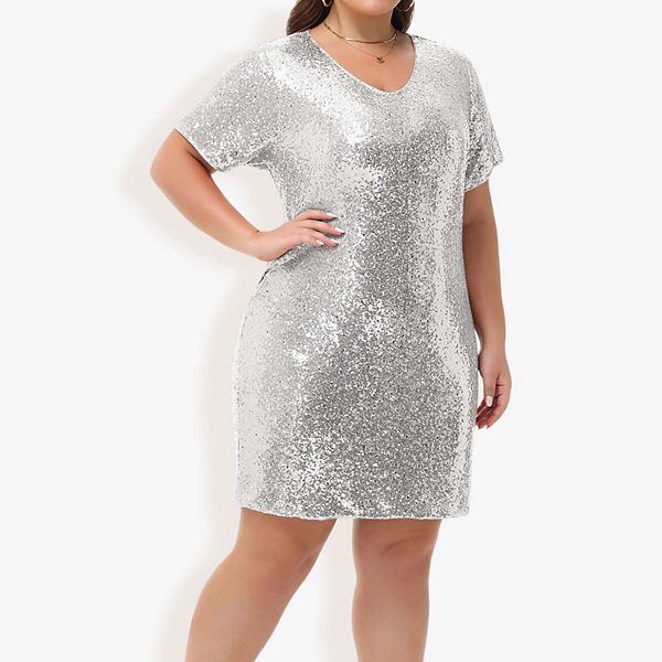 sequin shirt dress near me Light The Night Sequin Mini Shirt Dress  VICI