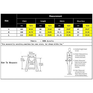 Women's Long Sleeve Knit Sweater with Heart Pattern