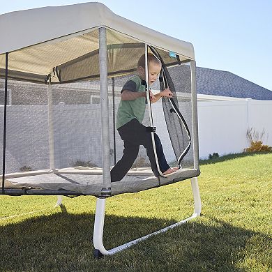 6ft x 4ft Rectangle Mini Trampoline for Kids and Toddlers