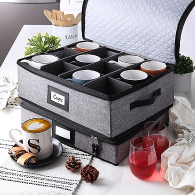 Hard Shell Cup & Mug Storage Case for