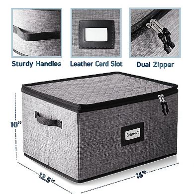 Hard Shell Stemware Storage Case for Wine Glasses