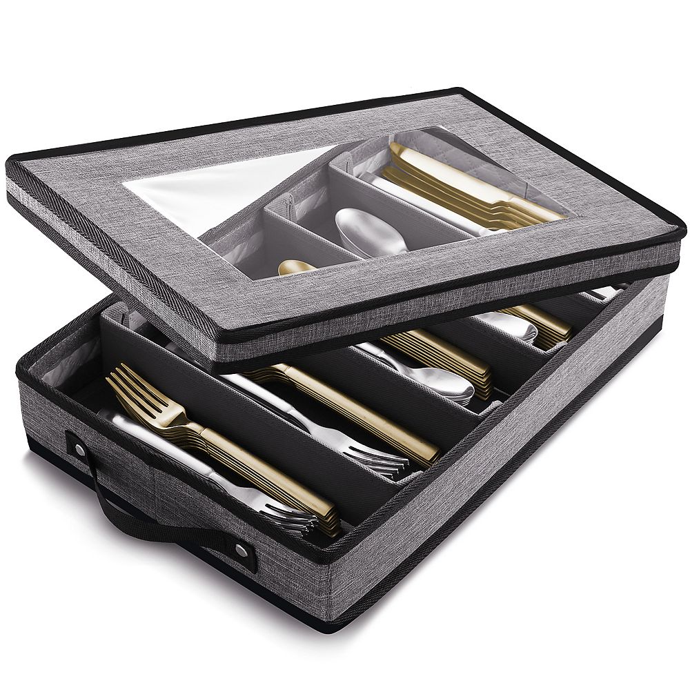 Hard Shell Flatware & Silverware Storage Box