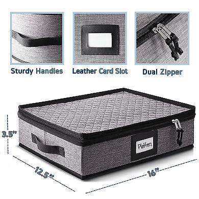 Hard Shell Fine China Platter Storage Case