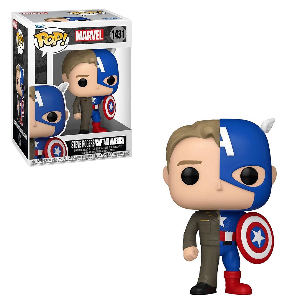 Funko Pop! Marvel Comics - Split Steve Rogers/Captain America #1431