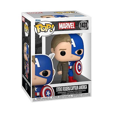 Funko Pop! Marvel Comics - Split Steve Rogers/Captain America #1431