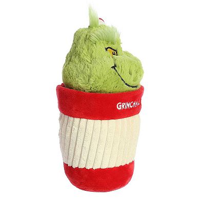 Aurora Small Multicolor Dr. Seuss 9" Grinchmas Cup Festive Stuffed Animal