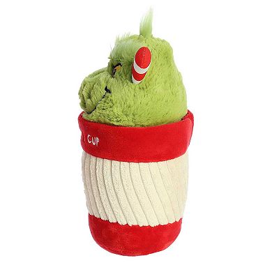 Aurora Small Multicolor Dr. Seuss 9" Grinchmas Cup Festive Stuffed Animal
