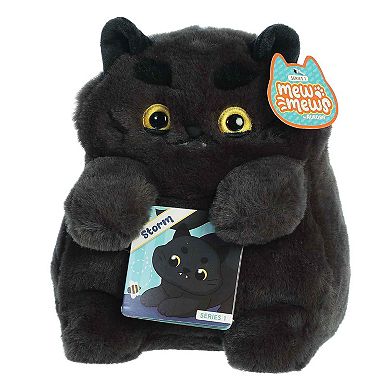 Aurora Small Black Mewmews 8" Storm Playful Stuffed Animal