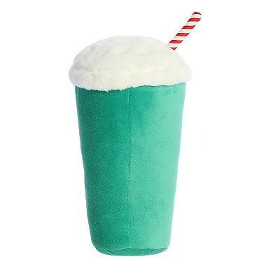 Aurora Medium Green Just Sayin' 10.5" Merry Little Latte Festive Stuffed Animal