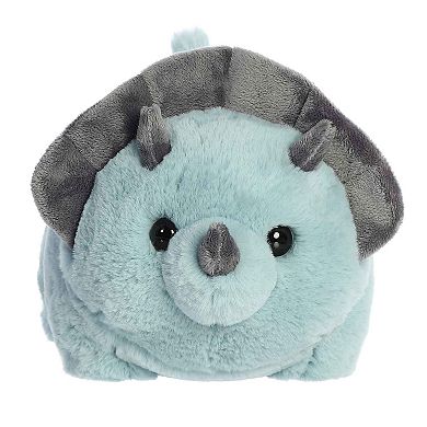 Aurora Medium Blue Spudsters 10" Taren Triceratops Adorable Stuffed Animal
