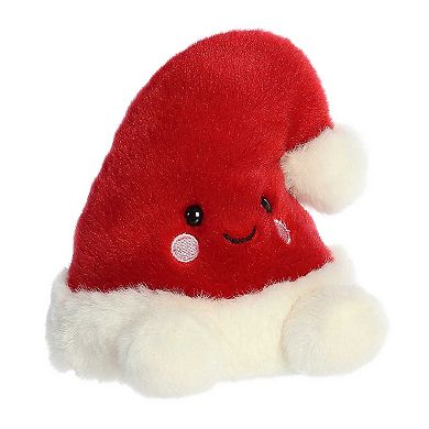 Aurora Mini Red Palm Pals 5" Topper Santa Hat Festive Stuffed Animal