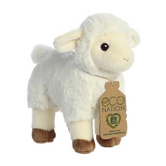 Aurora Small White Eco Nation 8" Lamb Stuffed Animal