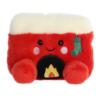 Aurora Mini Red Palm Pals 5" Cozy Fireplace Festive Stuffed Animal