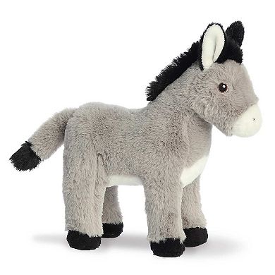 Aurora Medium Gray Eco Nation 11" Donkey Stuffed Animal
