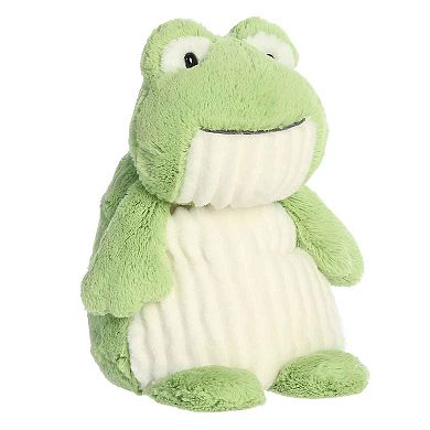 Aurora Large Green Huggle Pals 12.5" Fuzzy Frog Cuddly Stuffed Animal