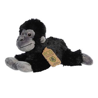 Aurora Small Black Eco Nation Eco Softies 8" Gorilla Stuffed Animal