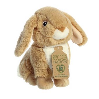 Aurora Small Brown Eco Nation 9" Lop-eared Rabbit Tan Stuffed Animal