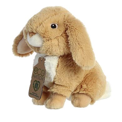 Aurora Small Brown Eco Nation 9" Lop-eared Rabbit Tan Stuffed Animal