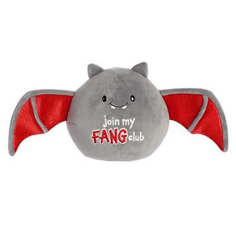 Aurora Small Gray Just Sayin' 8" Fang Club Bat Spooky Stuffed Animal