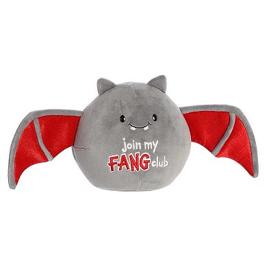 Aurora Small Gray Just Sayin' 8" Fang Club Bat Spooky Stuffed Animal