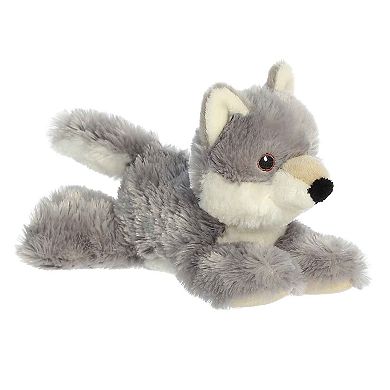 Aurora Small Gray Eco Nation Eco Softies 8" Wolf Stuffed Animal