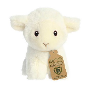 Aurora Mini White Eco Nation 5" Mini Lamb Stuffed Animal