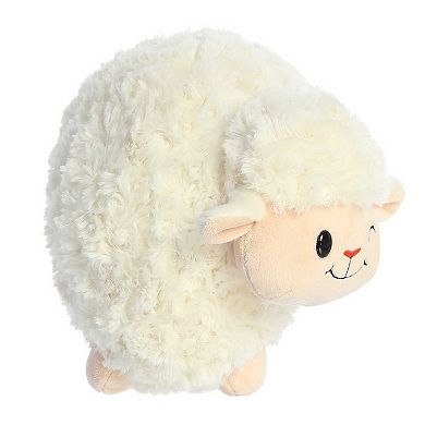 Aurora Small White Just Sayin' 9" Fleece Navidad Sheep Festive Stuffed Animal