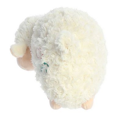 Aurora Small White Just Sayin' 9" Fleece Navidad Sheep Festive Stuffed Animal