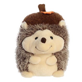 Aurora Small Brown Holiday Life In A Nutshell 8" Hedgehog Festive Stuffed Animal