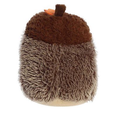 Aurora Small Brown Holiday Life In A Nutshell 8" Hedgehog Festive Stuffed Animal