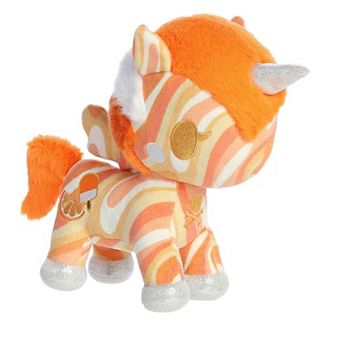 Aurora Small Orange Tokidoki Frozen Treats Unicorno 7.5" Orange Swirl Enchanting Stuffed Animal