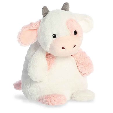 Aurora Large Pink Huggle Pals 12.5" Serene Strawberry Cow Cuddly Stuffed Animal