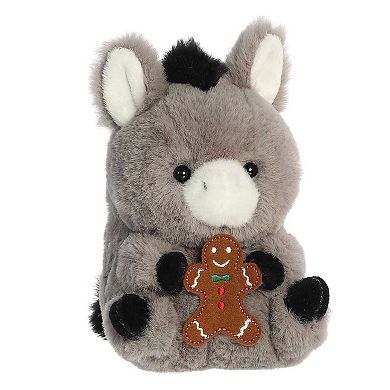 Aurora Mini Gray Rolly Pet 5" Denver Donkey Festive Stuffed Animal