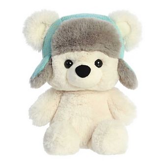 Aurora Large White Holiday 13" Baby Bear Benny Festive Stuffed Animal