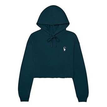 Dalix Astronaut Cropped Fleece Hoodie