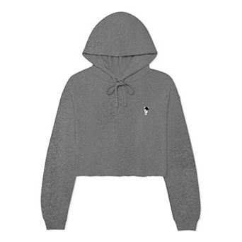 Dalix Astronaut Cropped Fleece Hoodie