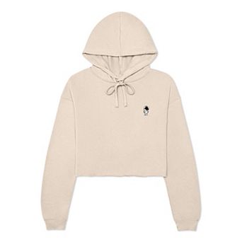 Dalix Astronaut Cropped Fleece Hoodie