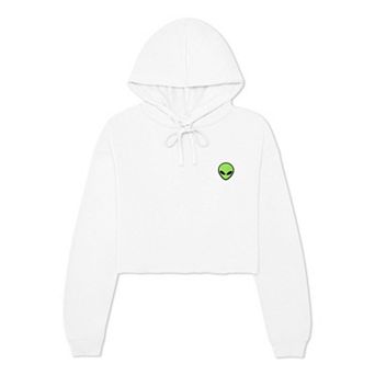 Dalix Alien Cropped Fleece Hoodie