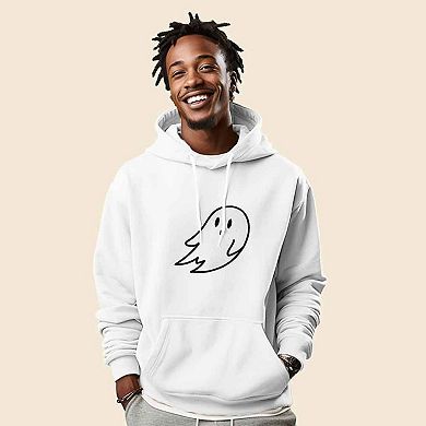 Dalix Giant Ghost Fleece Hoodie
