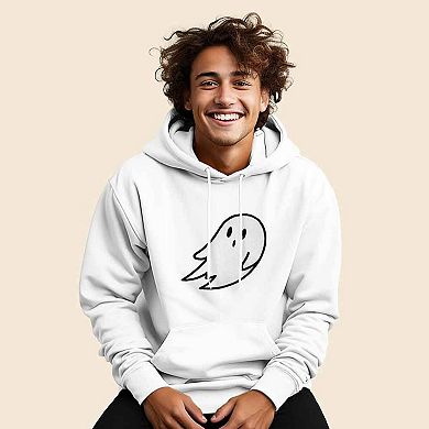 Dalix Giant Ghost Fleece Hoodie
