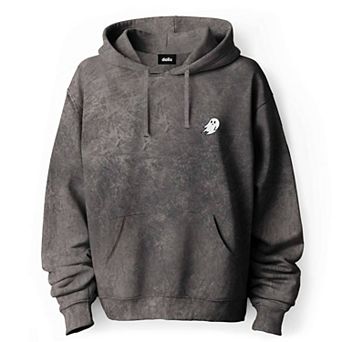 Dalix Ghost Embroidered Washed Hoodie