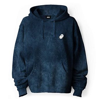Dalix Ghost Embroidered Washed Hoodie
