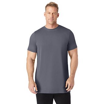 KingSize Men's Big & Tall No Sweat Longer-Length Short Sleeve Crewneck Tee