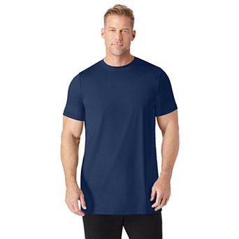 KingSize Men's Big & Tall No Sweat Longer-Length Short Sleeve Crewneck Tee