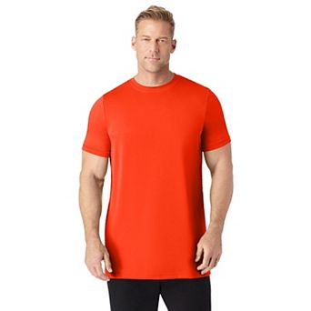 KingSize Men's Big & Tall No Sweat Longer-Length Short Sleeve Crewneck Tee